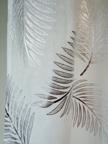 FIRANA ETAMINA SREBRNE LIŚCIE 280CM