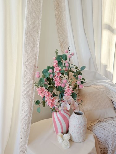 Komplet zasłon ecru mleczna biel koronka shabby chic vintage