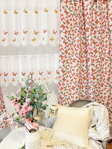 ZAKOSTYL ZASŁONY + ZAZDROSTKA + LAMBREKIN MOTYLE