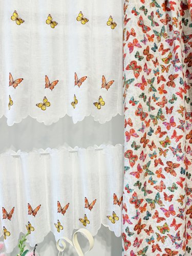 ZAKOSTYL ZASŁONY + ZAZDROSTKA + LAMBREKIN MOTYLE