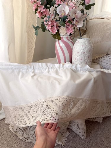 Zakostyl zazdrostka krem koronka ecru