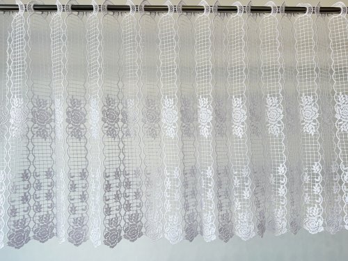 ZAZDROSTKA GIPIURA KORONKA BIEL RÓŻA 40/60cm (cena za 0,50mb)