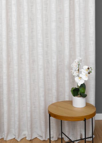 ZASŁONA JAK LEN SZER.150CM ZEFIR NATURALNY