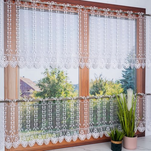 ZAZDROSTKA GIPIURA KORONKA BIEL KLASYK 40/60cm (cena za 0,50mb)