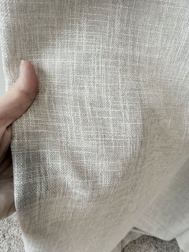Zasłona z dodatkiem lnu szer.150cm zefir beżowy