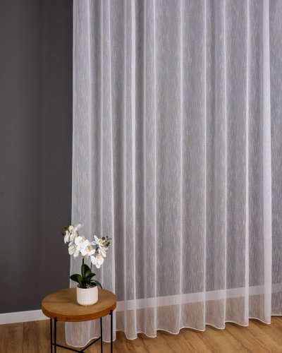 FIRANA SIATKA BŁYSK EASY CARE TŁO biel OŁ. 300CM