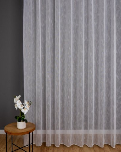 FIRANA SIATKA BŁYSK EASY CARE TŁO biel OŁ. 300CM