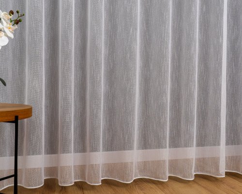 FIRANA SIATKA BŁYSK EASY CARE TŁO biel OŁ. 300CM