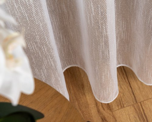 FIRANA SIATKA BŁYSK EASY CARE TŁO biel OŁ. 300CM