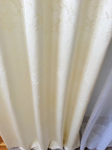 ZASŁONA  EKSKLUZYWNA MARMUR BIAŁYZŁOTO ECRU SZER.140CM