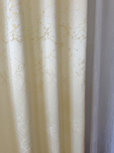 ZASŁONA  EKSKLUZYWNA MARMUR BIAŁYZŁOTO ECRU SZER.140CM