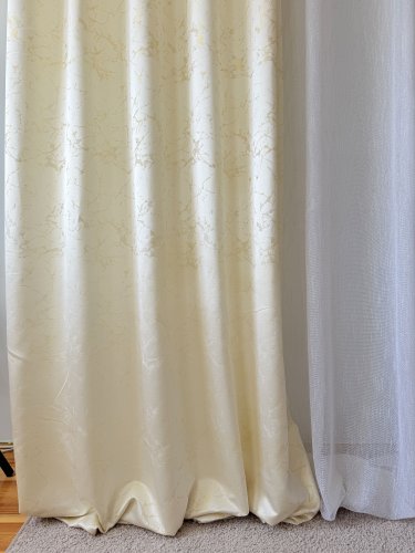 ZASŁONA  EKSKLUZYWNA MARMUR BIAŁYZŁOTO ECRU SZER.140CM
