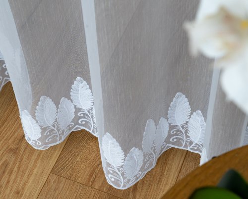  FIRANA MARKIZETA HAFT LIŚCIE DOŁEM max300CM