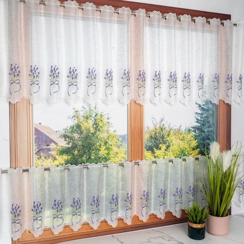 ZAZDROSTKA PANEL NATURAL HAFT LAWENDA KOKARDKI  40cm/60cm  (1panel = 14,50cm)