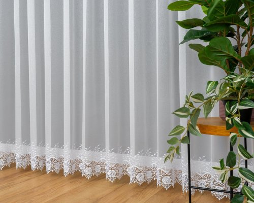FIRANA MARKIZETA GIPIURA RÓŻA DOŁEM APLIKACJA max290CM
