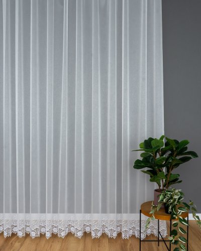FIRANA MARKIZETA GIPIURA RÓŻA DOŁEM APLIKACJA max290CM
