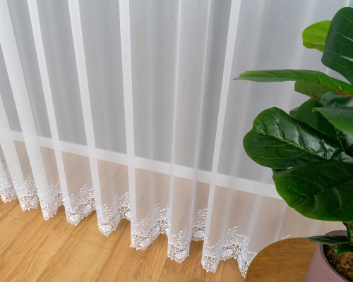 FIRANA MARKIZETA GIPIURA RÓŻA DOŁEM APLIKACJA max290CM