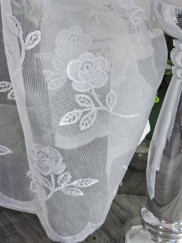 FIRANA MARKIZETA HAFT RÓŻA2 DOŁEM I PO CAŁOŚCI max300CM
