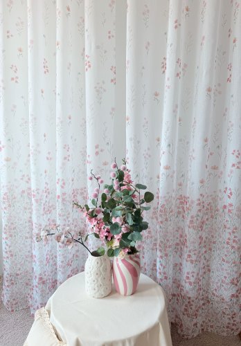 FIRANA ETAMINA KWIATKI 140cm/250cm PRZELOTKA