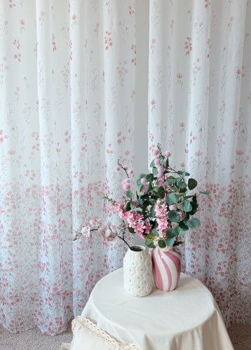 FIRANA ETAMINA KWIATKI 140cm/250cm PRZELOTKA