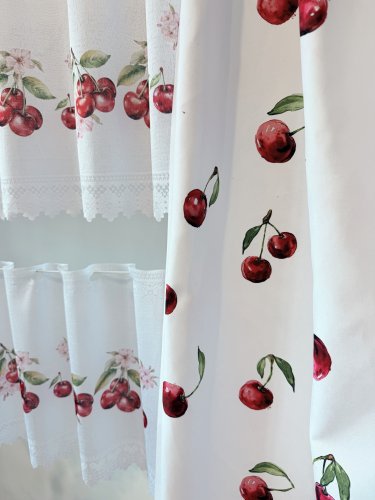 ZASŁONA WISNIE CZEREŚNIE EFE SZER.150cm