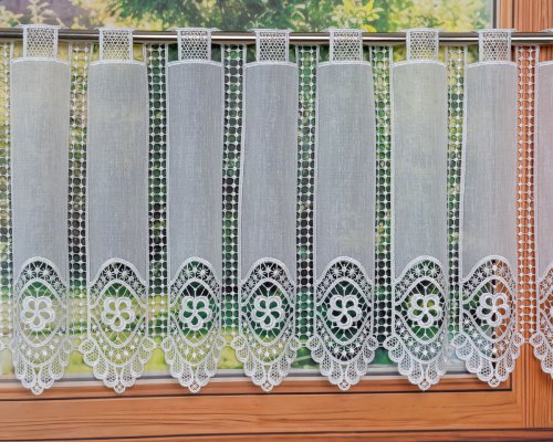 ZAZDROSTKA GIPIURA KORONKA APLIK 40/70cm (cena za 1panel = 10cm)
