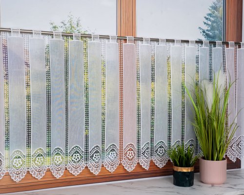ZAZDROSTKA GIPIURA KORONKA APLIK 40/70cm (cena za 1panel = 10cm)