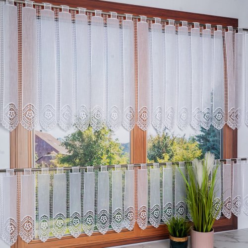 ZAZDROSTKA GIPIURA KORONKA APLIK 40/70cm (cena za 1panel = 10cm)