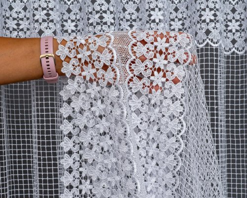 FIRANA  GIPIURA DWA PASY APLIKACJA max250CM