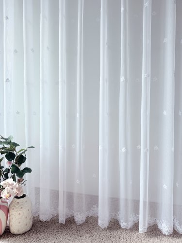 FIRANA MARKIZETA HAFT RÓŻE DOŁEM I PO CAŁOŚCI max300CM