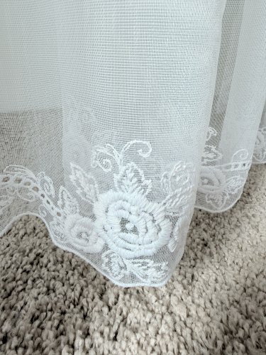 FIRANA MARKIZETA HAFT RÓŻE DOŁEM I PO CAŁOŚCI max300CM