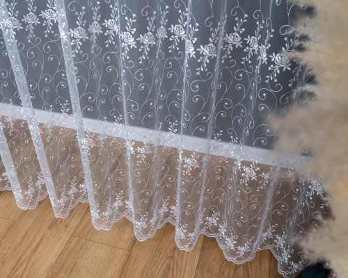  FIRANA MARKIZETA SIATKA HAFT RÓŻE DO 280CM