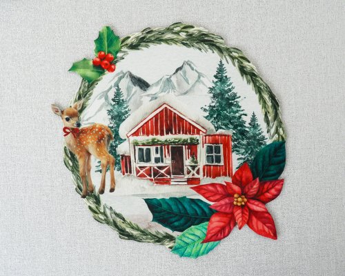 Podkładka mata święta boże narodzenie bambi