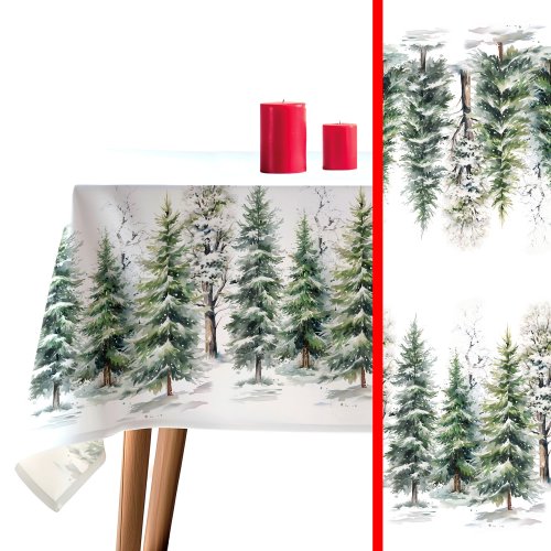 ZASŁONA BOŻE NARODZENIE LAS SZER.160cm