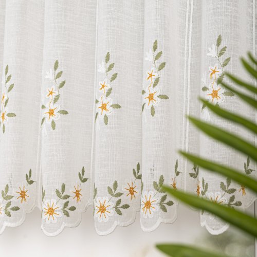 ZAZDROSTKA NATURAL HAFTOWANE KWIAT 40/60/90CM  (1panel = 16cm)