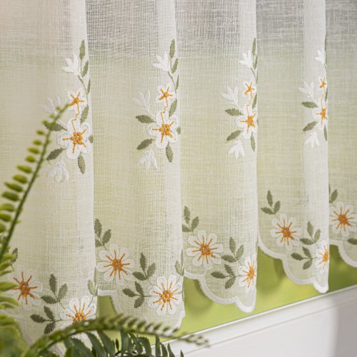ZAZDROSTKA NATURAL HAFTOWANE KWIAT 40/60/90CM  (1panel = 16cm)