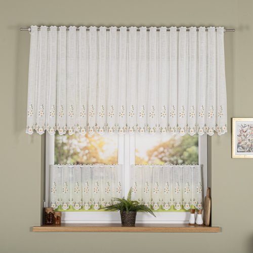 ZAZDROSTKA NATURAL HAFTOWANE KWIAT 40/60/90CM  (1panel = 16cm)