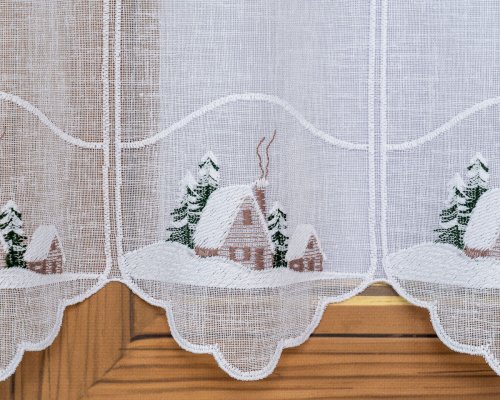 ZAZDROSTKA DOMKI Boże Narodzenie 17/35CM/60CM  (1PANEL=16CM=1SZT))