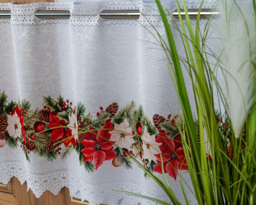 ZAZDROSTKA ŻAKARD GWIAZDA GIRLANDA 40CM/70CM  (cena za 0,50mb)