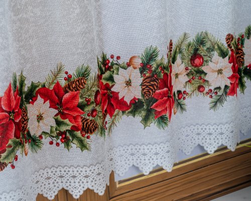ZAZDROSTKA ŻAKARD GWIAZDA GIRLANDA 40CM/70CM  (cena za 0,50mb)