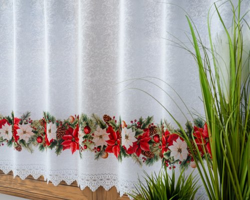 ZAZDROSTKA ŻAKARD GWIAZDA GIRLANDA 40CM/70CM  (cena za 0,50mb)