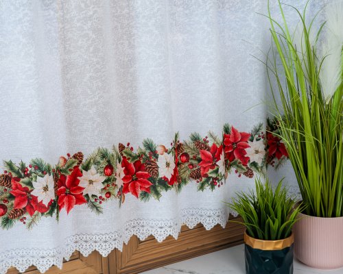 ZAZDROSTKA ŻAKARD GWIAZDA GIRLANDA 40CM/70CM  (cena za 0,50mb)