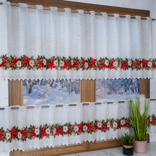 ZAZDROSTKA ŻAKARD GWIAZDA GIRLANDA 40CM/70CM  (cena za 0,50mb)