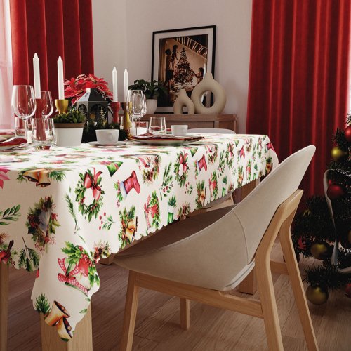 Obrus boże narodzenie plamoodporne 009 -  140/220cm  oraz 140/240cm