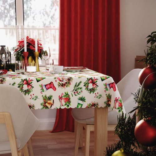 OBRUS BOŻE NARODZENIE PLAMOODPORNE 009 -  140/220cm  oraz 140/240cm 