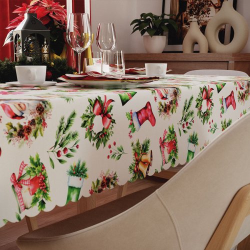 OBRUS BOŻE NARODZENIE PLAMOODPORNE 009 -  140/220cm  oraz 140/240cm 
