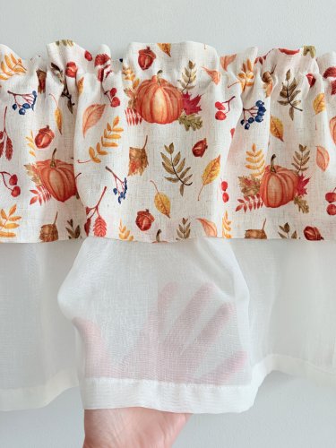 ZAKOSTYL ZAZDROSTKA FIRANA  DYNIA JESIEŃ LEN