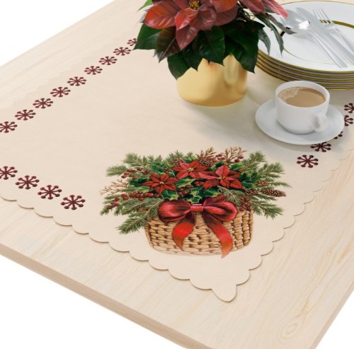 Bieżnik koszyczek plamoodporne 50cm/100cm beżowy