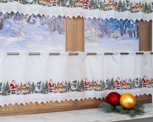 ZAZDROSTKA ŻAKARD MIKOŁAJ BAMBI 40CM/70CM  (cena za 0,50mb)