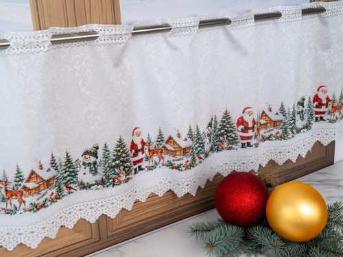 ZAZDROSTKA ŻAKARD MIKOŁAJ BAMBI 40CM/70CM  (cena za 0,50mb)